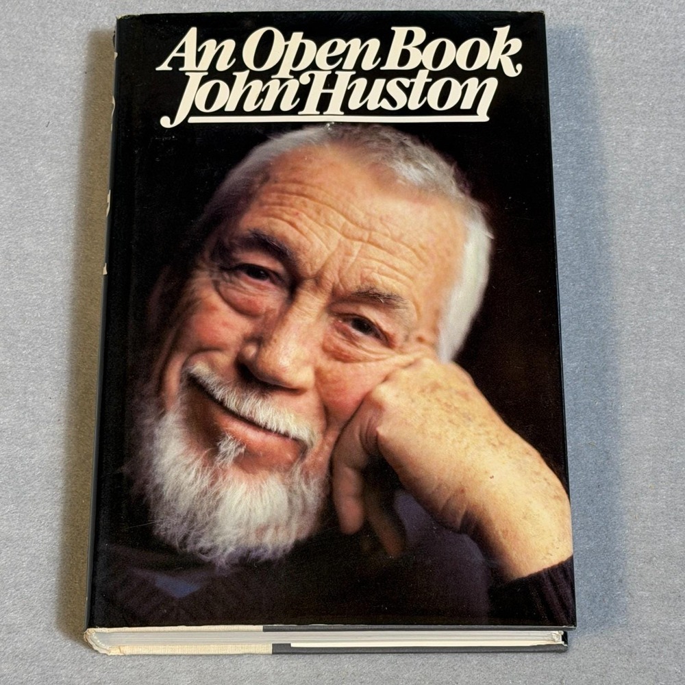Signed John Huston An Open Book 1980 First Edition Hardcover DJ Knopf w/DJ